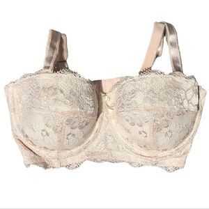 POUR MOI Amour longline convertible padded bra in blush lace | 34E UK